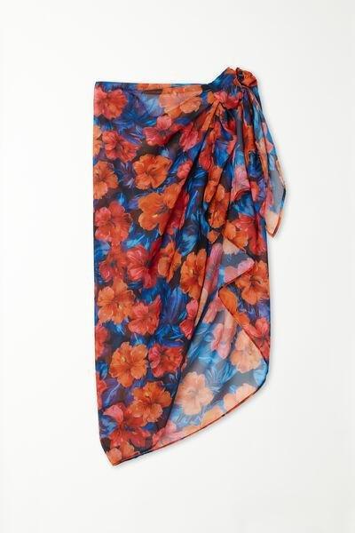 Pink Chiffon Wraparound Skirt, , large image number 4