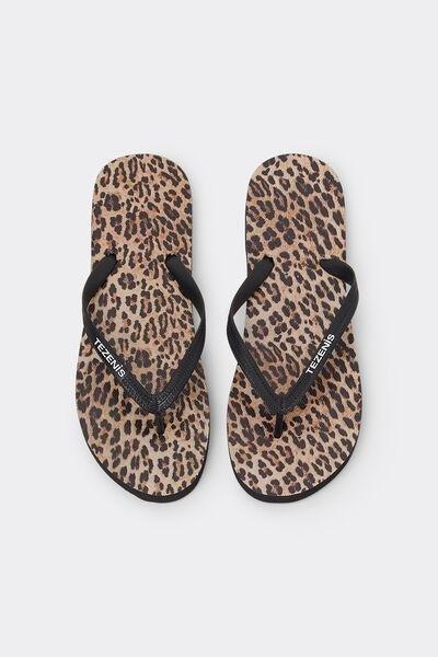 Multicolour Patterned Flip Flops, , large image number 0