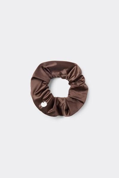 Brown Patterned Scrunchie Hair Elastic, 5701_281Z, medium