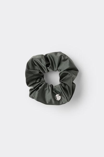 Green Patterned Scrunchie, 5701_503Y, large image number 0