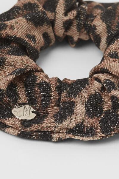 Multicolour Patterned Scrunchie Hair Elastic, 5701_506Y, large image number 2