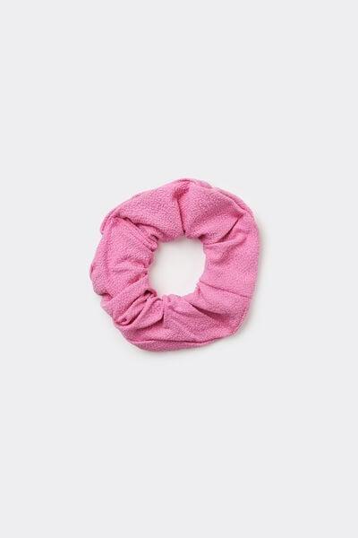 Pink Patterned Scrunchie Hair Elastic, 5701_567Z, medium