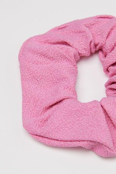 Pink Patterned Scrunchie Hair Elastic, 5701_567Z, medium
