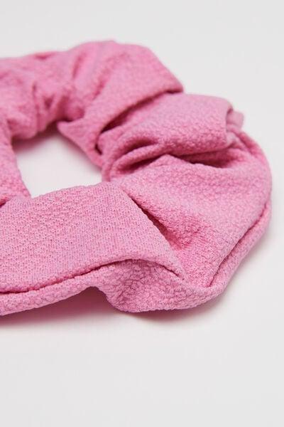 Pink Patterned Scrunchie Hair Elastic, 5701_567Z, medium