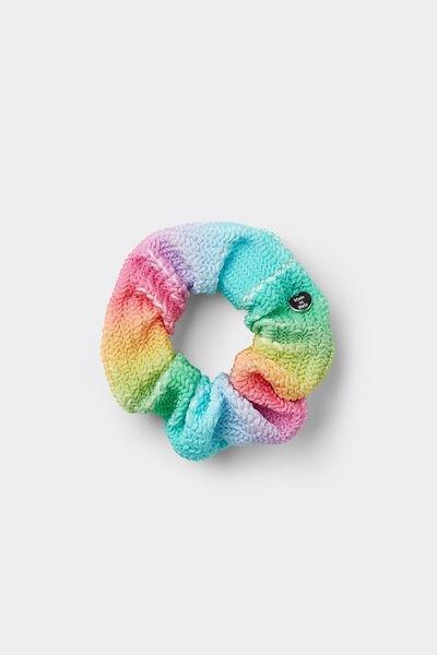 Multicolour Patterned Scrunchie Hair Elastic, 5701_777Y, large image number 0