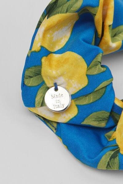 Multicolour Patterned Scrunchie Hair Elastic, 5701_900Y, large image number 1