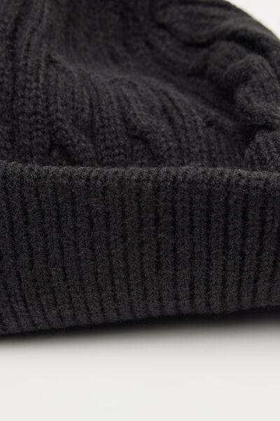 Black Barretto Embroidered Acrylic Hat, Black, large image number 1