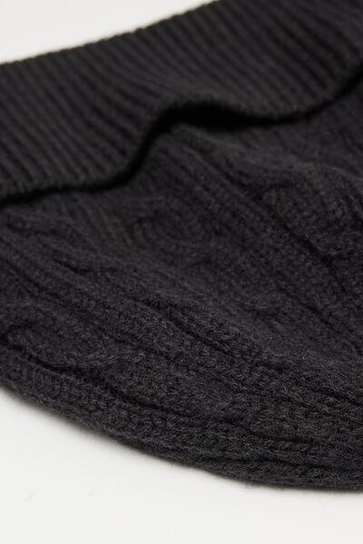 Black Barretto Embroidered Acrylic Hat, Black, large image number 2