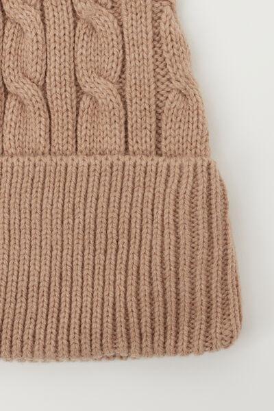 Beige Barretto Embroidered Acrylic Hat, 5701_160Z, large image number 2