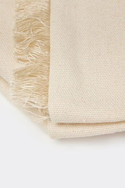 Beige Waterproof Canvas Beach Bag, 5701_729Y, large image number 2