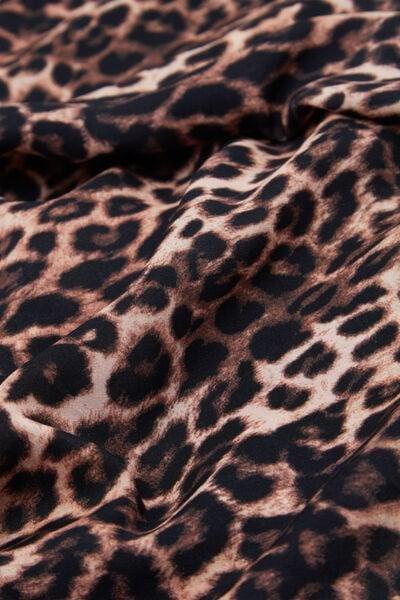 Black Animal Print Viscose Multi-Purpose Bandana, 5701_299Z, large image number 5