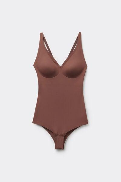 Caramel Natural Lifting Laser Cut Triangle Bodysuit, 5701_304Y, large image number 4