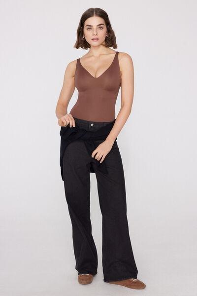 Caramel Natural Lifting Laser Cut Triangle Bodysuit, 5701_304Y, large image number 5