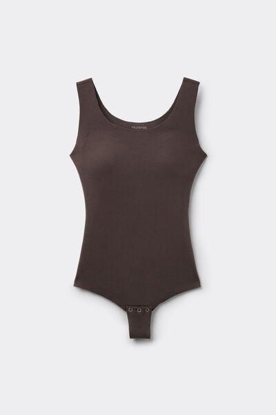 Brown Invisible Therm Vest-Style Bodysuit, 5701_495Z, large image number 0