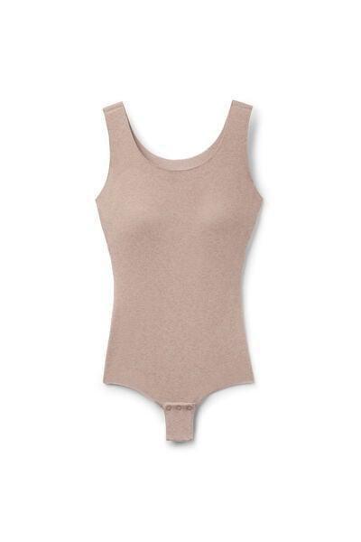 Brown Invisible Therm Vest-Style Bodysuit, 5701_813Z, large image number 3