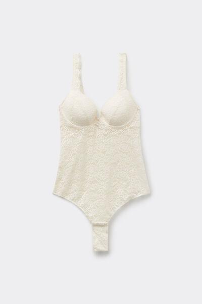 White Dream Lace Push-Up Bodysuit, 5701_677V, large image number 5