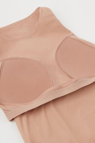 Beige Light Touch Two In One Bra Bodysuit, Natural Blush, large image number 5