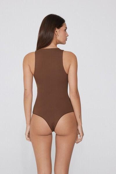 Caramel Light Touch Two In One Bra Bodysuit, 5701_304Y, large image number 2
