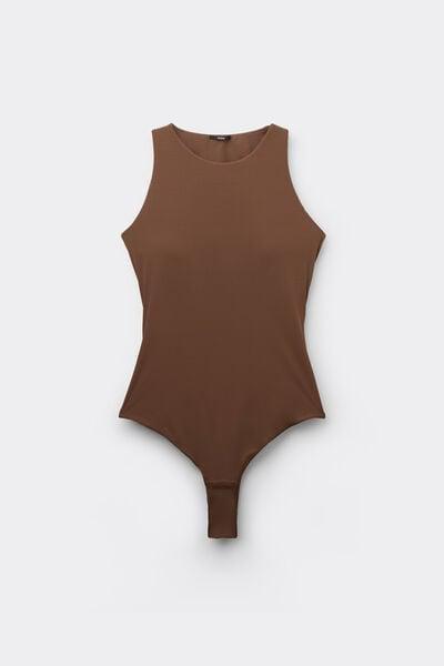 Caramel Light Touch Two In One Bra Bodysuit, 5701_304Y, large image number 4