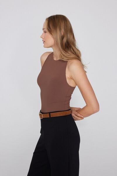 Caramel Light Touch Two In One Bra Bodysuit, 5701_304Y, large image number 6