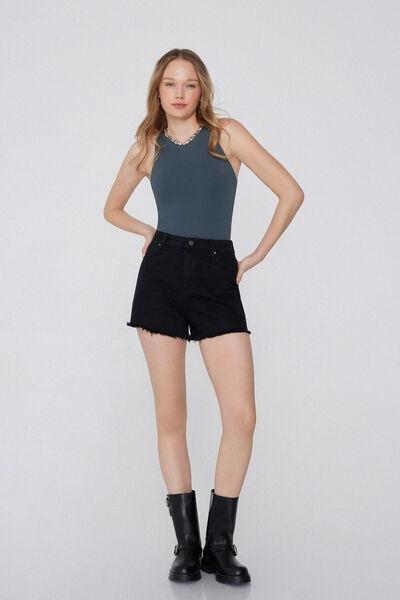 Grey Light Touch Two In One Bra Bodysuit, , large image number 1