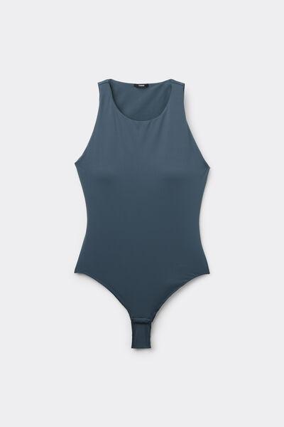 Grey Light Touch Two In One Bra Bodysuit, , large image number 4