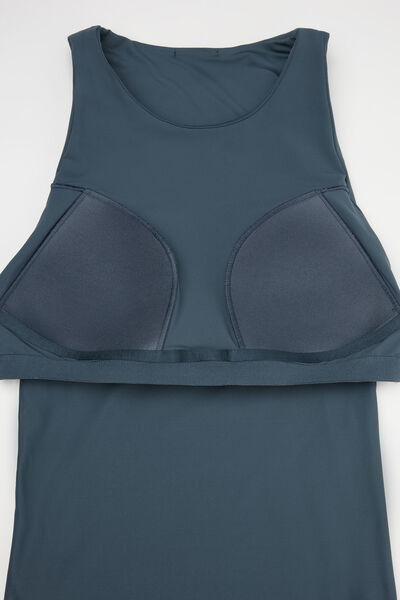Grey Light Touch Two In One Bra Bodysuit, 5701_731Y, large image number 5