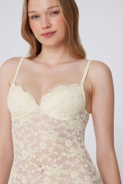 Beige Eternal Cotton Push-Up Bodysuit, , large image number 3