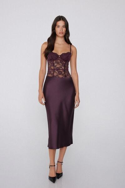 Violet Lovely Charm Balconette Bodysuit, 5701_919Y, large image number 0