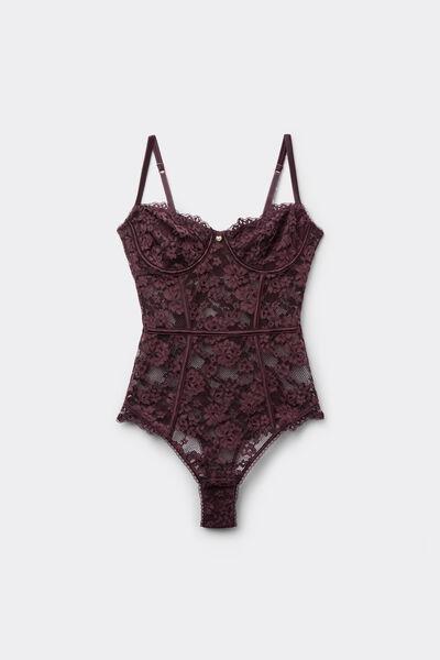 Violet Lovely Charm Balconette Bodysuit, 5701_919Y, large image number 4
