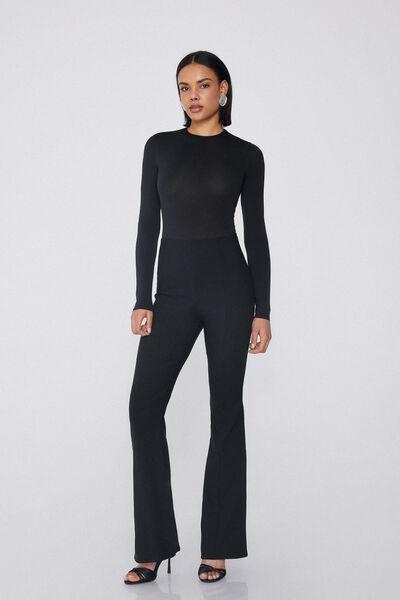 Black Long-Sleeved Bodysuit, , large image number 1