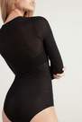 Tezenis - Black Long-Sleeved Merino Wool Body, Women