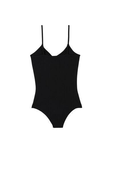 Black Viscose Bodysuit, , large image number 5
