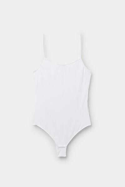 White Lounge Retreat Bodysuit, White, large image number 4