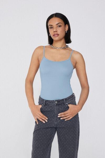 Blue Lounge Retreat Bodysuit, 5701_326Y, large image number 0