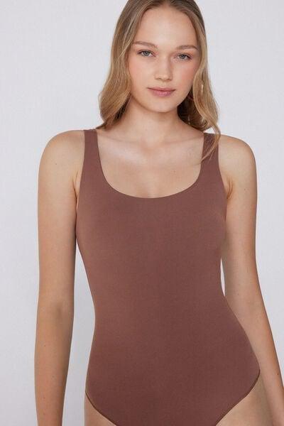 Caramel Light Touch Wide Shoulder Straps Bodysuit, , large image number 3