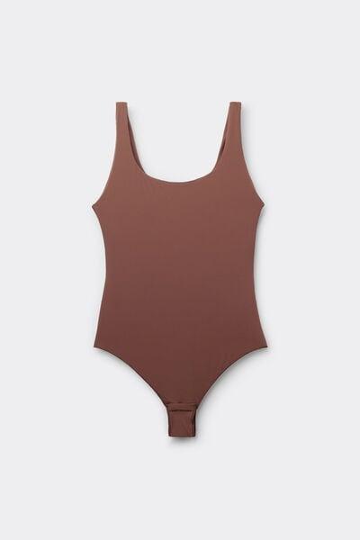 Caramel Light Touch Wide Shoulder Straps Bodysuit, , large image number 4