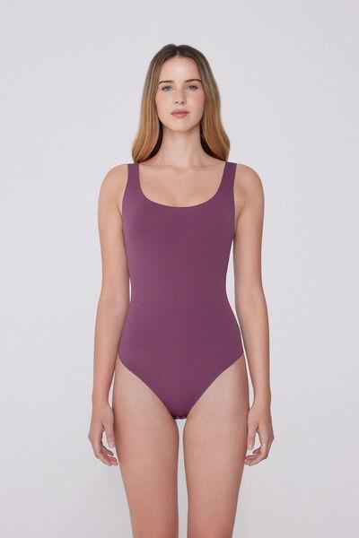 Pink Light Touch Wide Shoulder Straps Bodysuit, , large image number 0