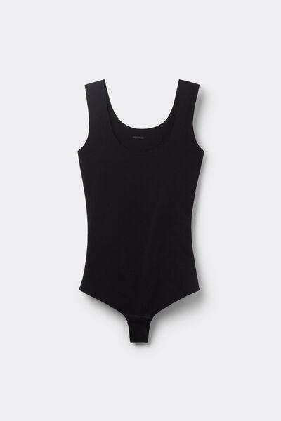 Tezenis - Black Laser-Cut Cotton Body