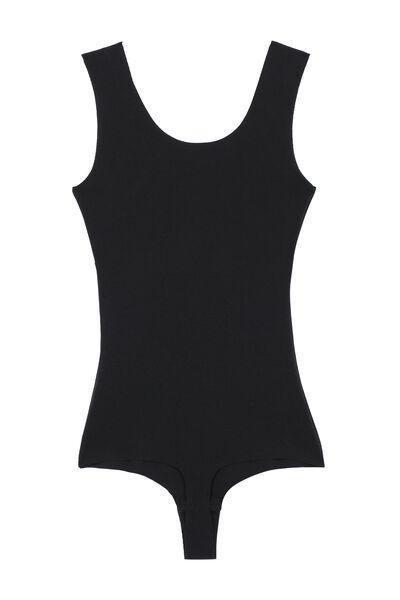 Tezenis - Black Laser-Cut Cotton Body