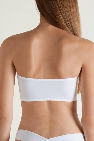 White Sydney Bandeau Bra Top, , large image number 2