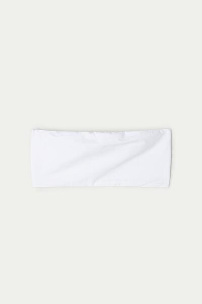 White Sydney Bandeau Bra Top, , large image number 4