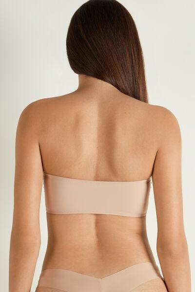 Nude Microfibre bandeau bra - Buy Online