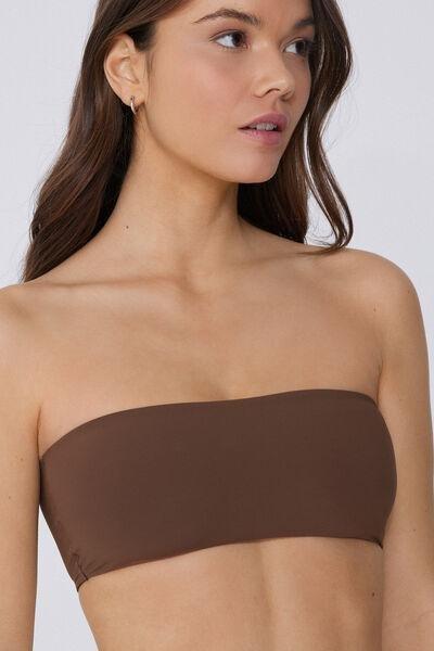 Beige Sydney Bandeau Bra Top, , large image number 3