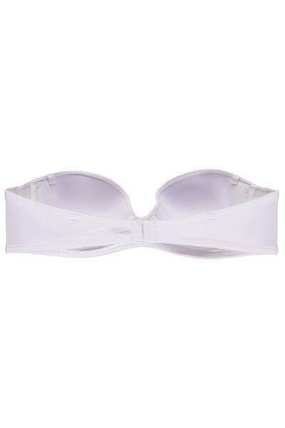 White Padded Bandeau Bra, , large image number 5