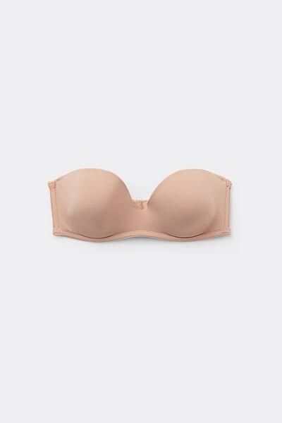 Beige New York Padded Bandeau Bra, Natural Blush, large image number 4