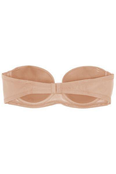 Beige New York Padded Bandeau Bra, , large image number 5