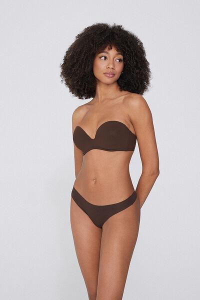 Brown Padded Bra, 5701_830W, large image number 0