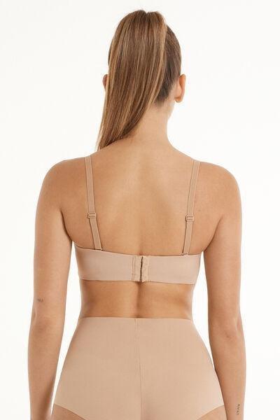 Beige Full Coverage Bandeau Bra, , large image number 2