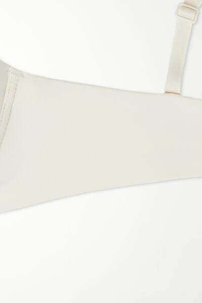 White Slightly Padded Bandeau Bra, , large image number 5
